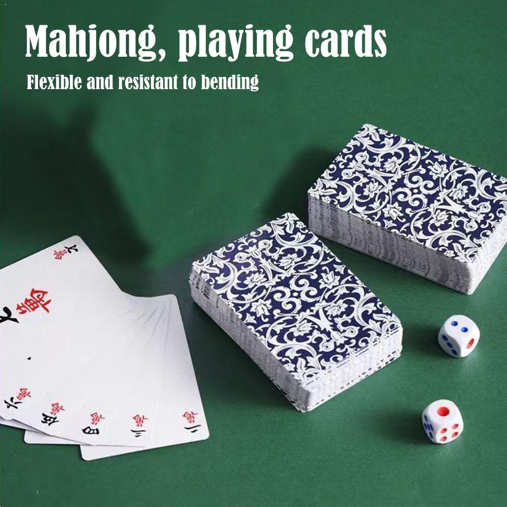 144 Cards Mahjong Set with 2 D - Party Games At Home review and price