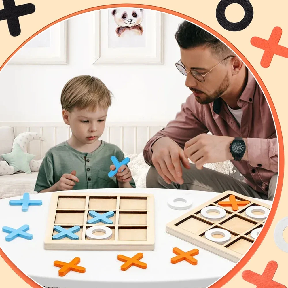 Wooden XO Tic Tac Toe Game Min - Party Games At Home review and price
