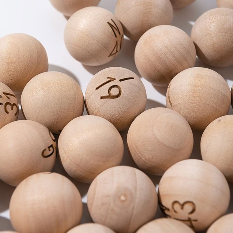 75Pcs Natural Bingo Balls Easy - Party Games Easy review and price