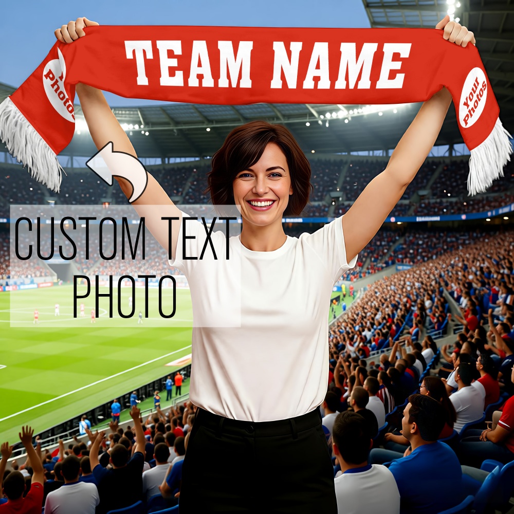1pc Custom Team Fan Scarf - Pe - Party Games Gender Reveal review and price