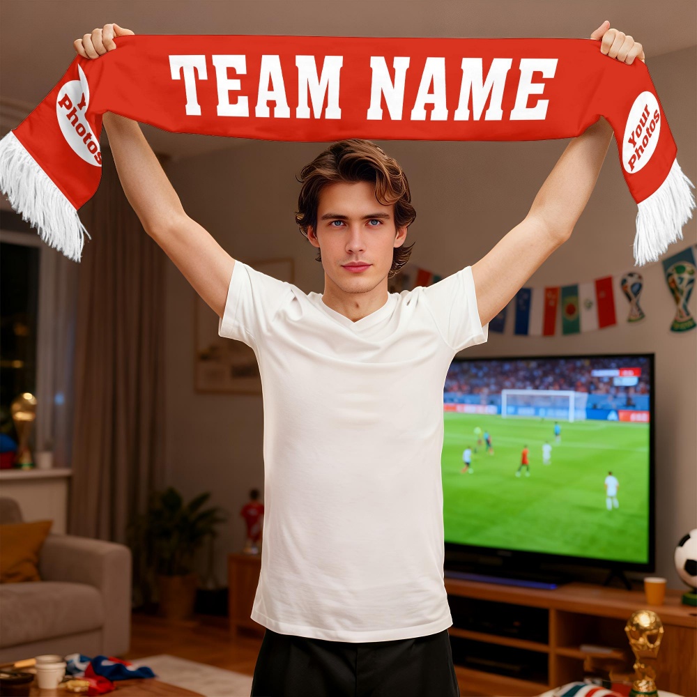 1pc Custom Team Fan Scarf - Pe - Party Games Gender Reveal review and price