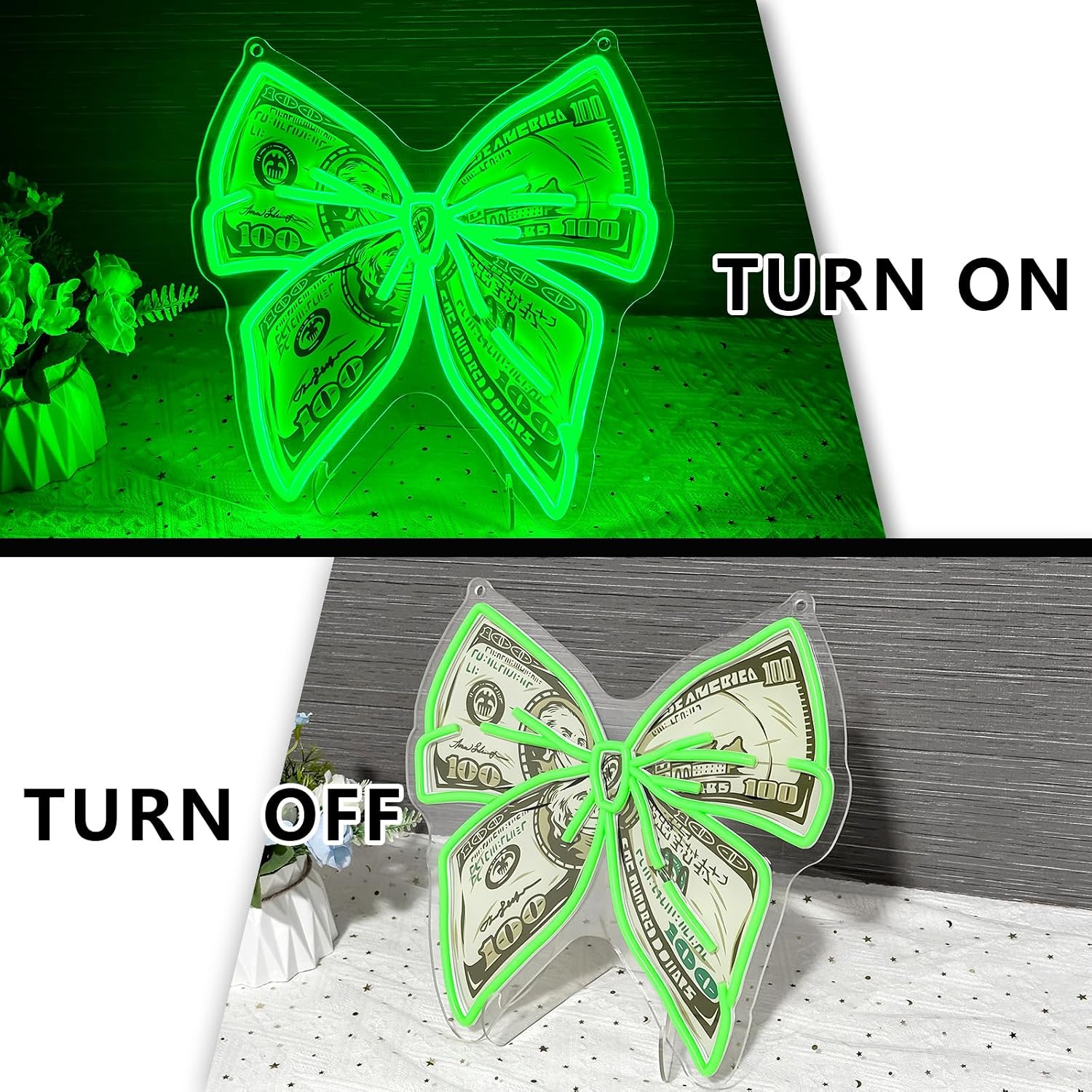 Money Neon Sign USB Powered LE - Party Games Shop review and price