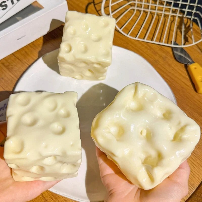 Taba Squishy Cheese Cube Stres - Party Games Ideas review and price