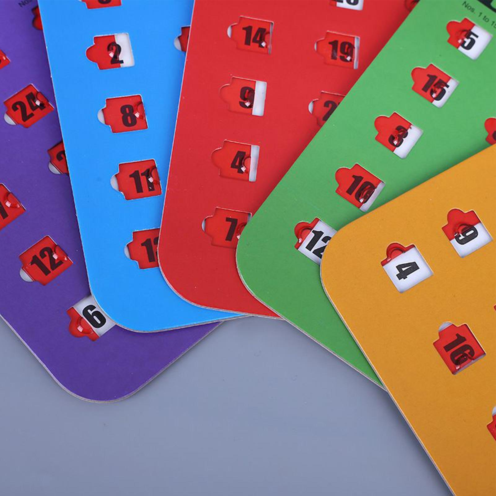 5pcs Sliding Bingo Game Cards  - Party Games At Home review and price