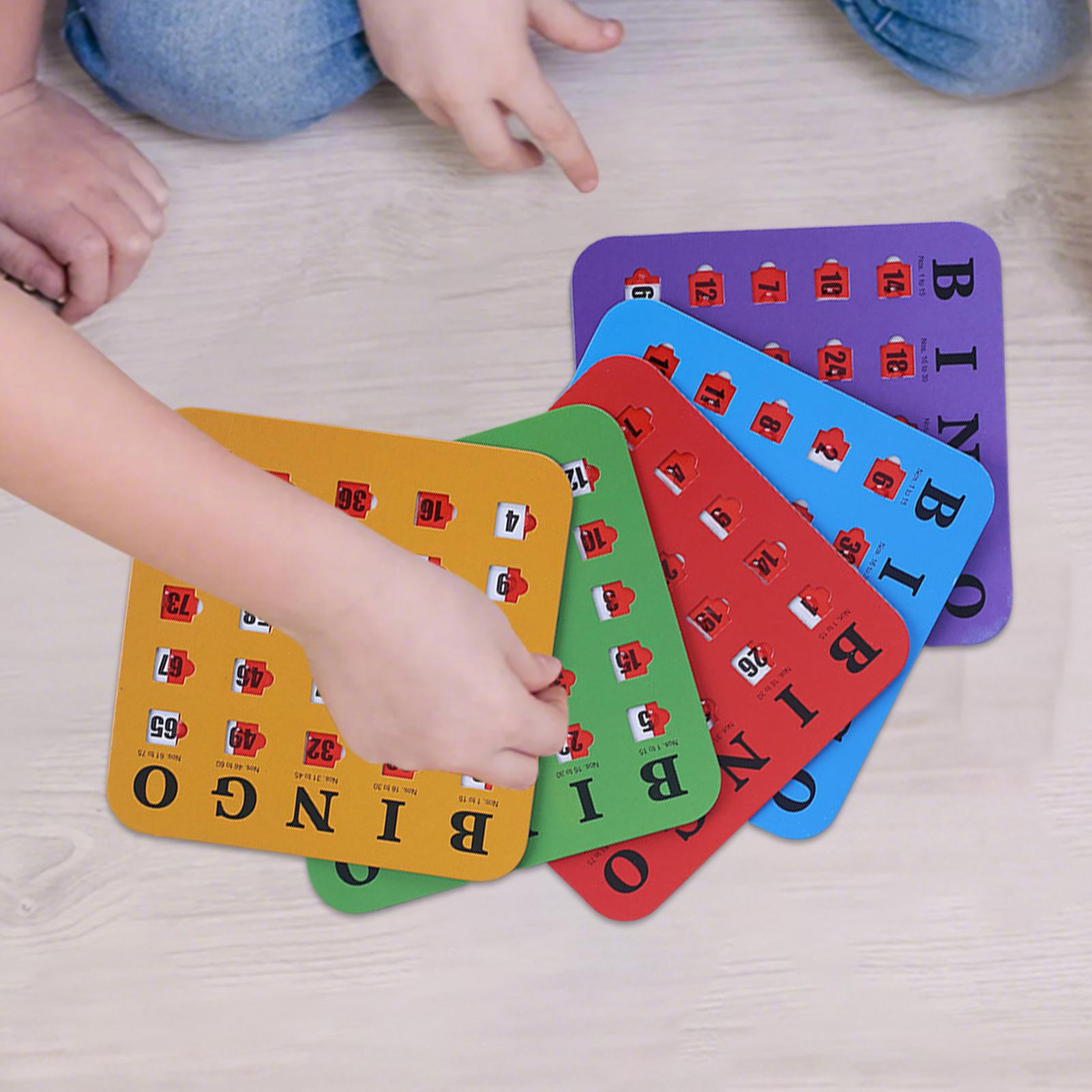 5pcs Sliding Bingo Game Cards  - Party Games At Home review and price