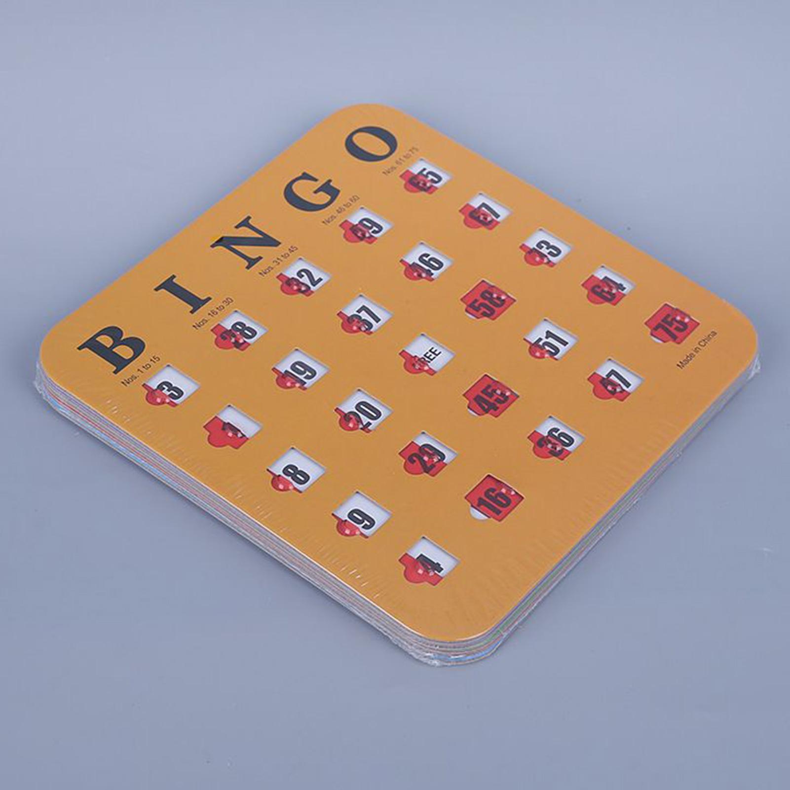 5pcs Sliding Bingo Game Cards  - Party Games At Home review and price