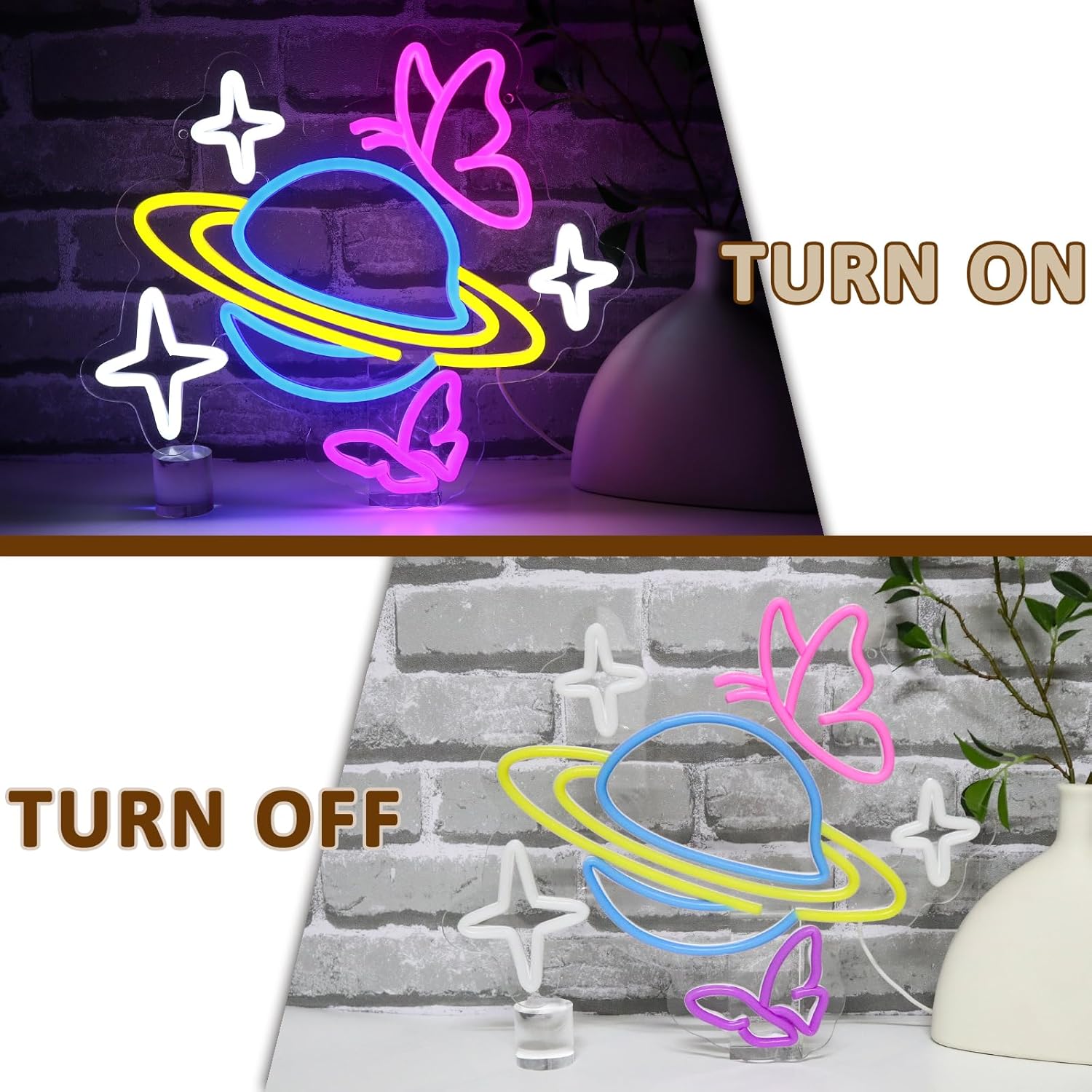 Planet Butterfly Star Neon Sig - Party Games Shop review and price