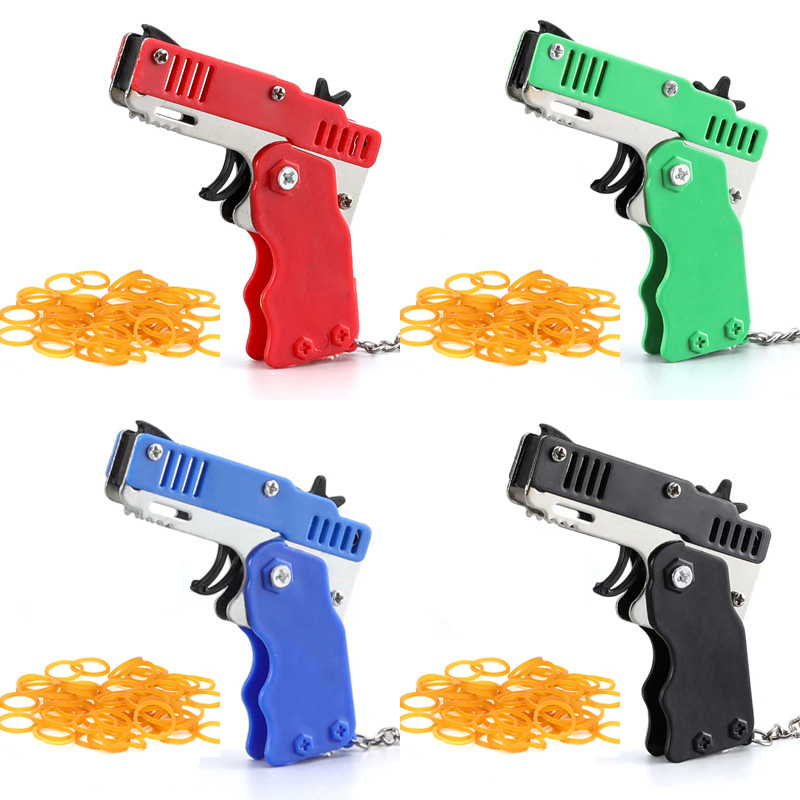 Mini Keychain Rubber Band Gun  - Party Games Gender Reveal review and price