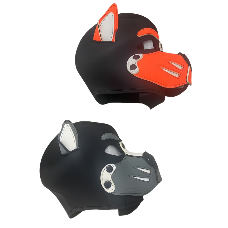 Erotic Colorful Dog Hood Mask  - Party Games Shop review and price