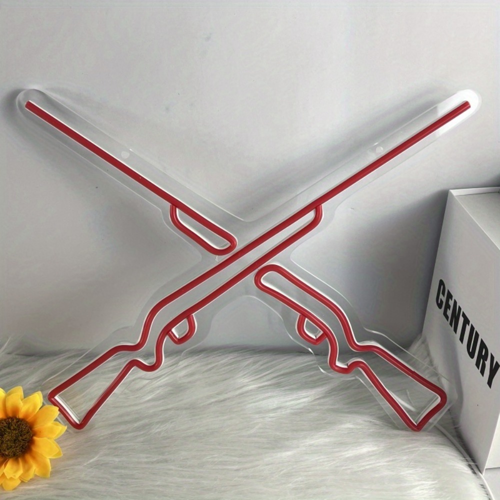 Double Guns Neon Lights, Wall/ - Party Games Shop review and price