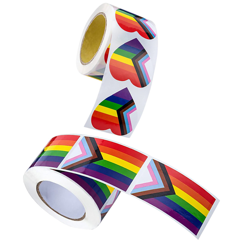 2 Rolls Rainbow Pride Stickers - Party Games Easy review and price