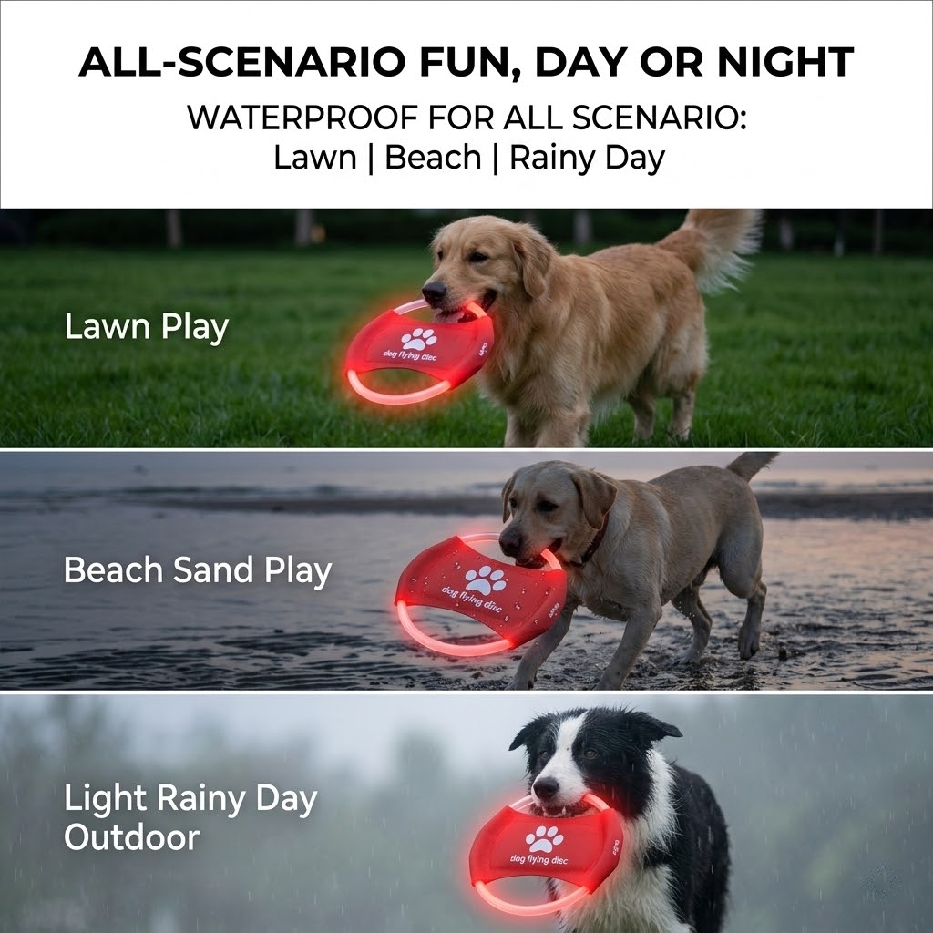 LED Glow Dog Flying Disc USB R - Frisbee Freestyle Disc review and price